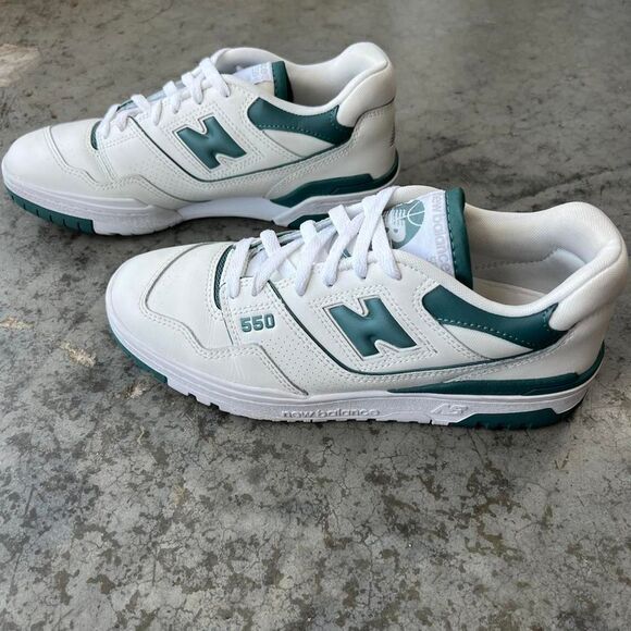 New Balance 550 White Green Sneakers Women’s 9 / Men’s 7.5 BBW550BI - Picture 4 of 8